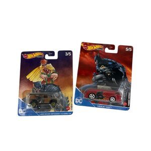 Hot Wheels Batman Cars Haulin' Gas Land Rover diecast vehicles